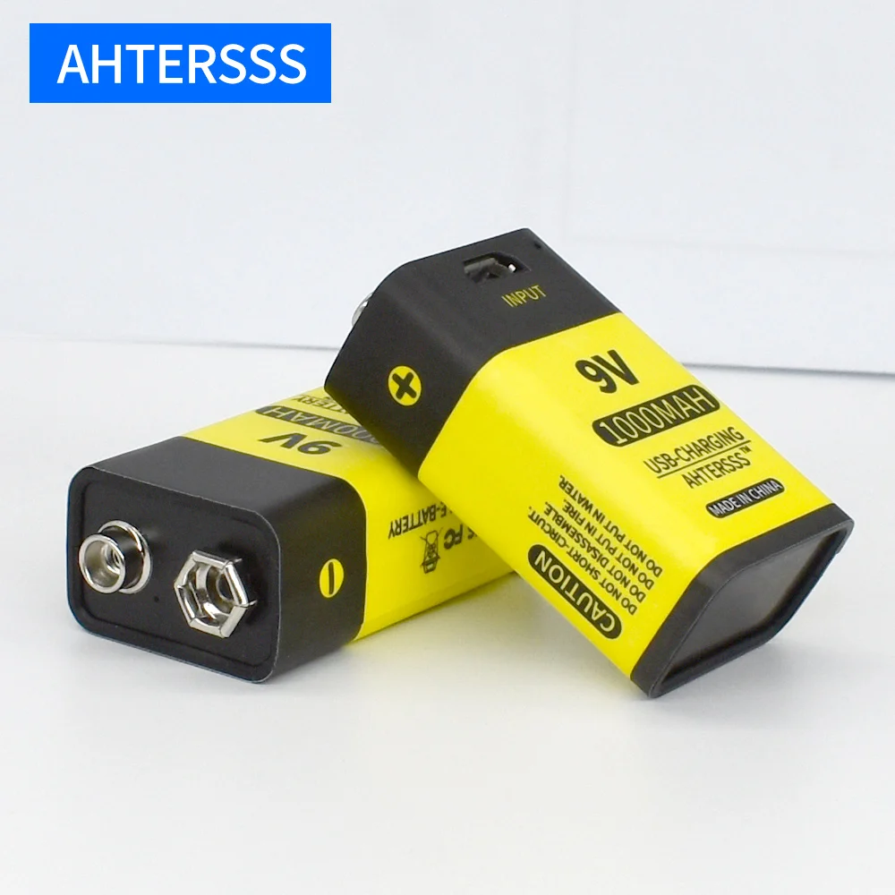 1-16pcs USB 9V 6F22 polnilne baterije 9V 6f22 litij-ionsko baterijo, 1000mAh za multimeter Dima alarm itd baterije