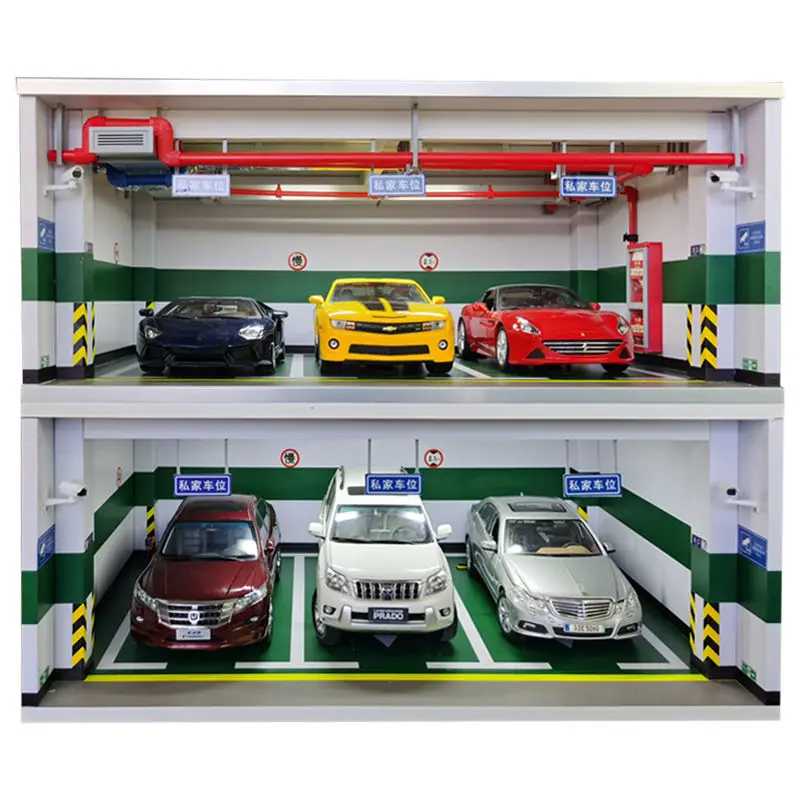 1:18 Simulacije Parkirišče Model Podzemne Garaže V Živo Prikaz Modela Avtomobila Škatla Za Shranjevanje Dustproof Igrača Avto Omarico Fant Igrače