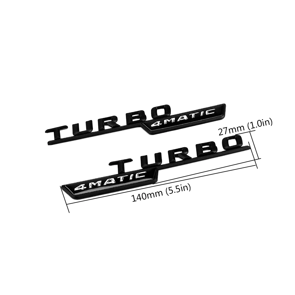 1-20 Par Za AMG 4MATIC TURBO Logotip Značko Strani Fender Nalepke Za Mercedes Benz A180 W176 W169 A200 A250 A209 A45 A150 A160 A209