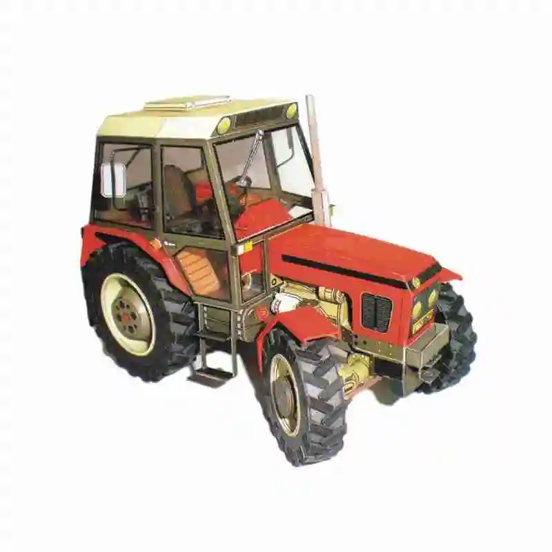 1/32 DIY Rezanje Papirja Traktor Model Igrača DIY Ročno Traktor Izobraževalne Mini Igrače Papercraft 3D Papir Model Otroke U0V1