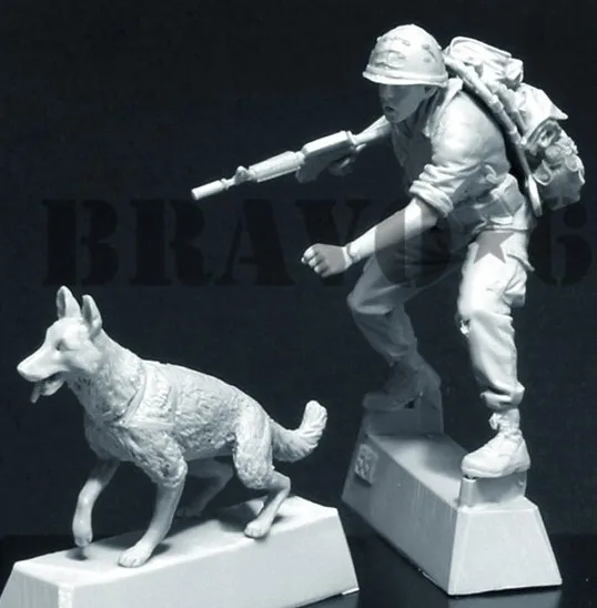 1/35 obsega Vietnamska Vojna ameriške Vojske in Vojske Pes miniature Smolo Model Kit slika Brezplačna Dostava