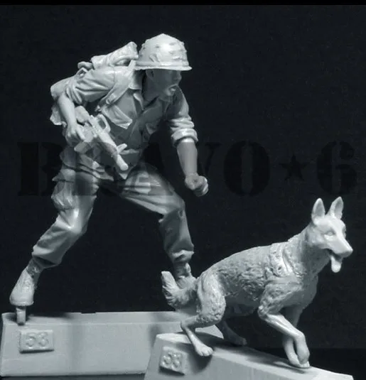 1/35 obsega Vietnamska Vojna ameriške Vojske in Vojske Pes miniature Smolo Model Kit slika Brezplačna Dostava