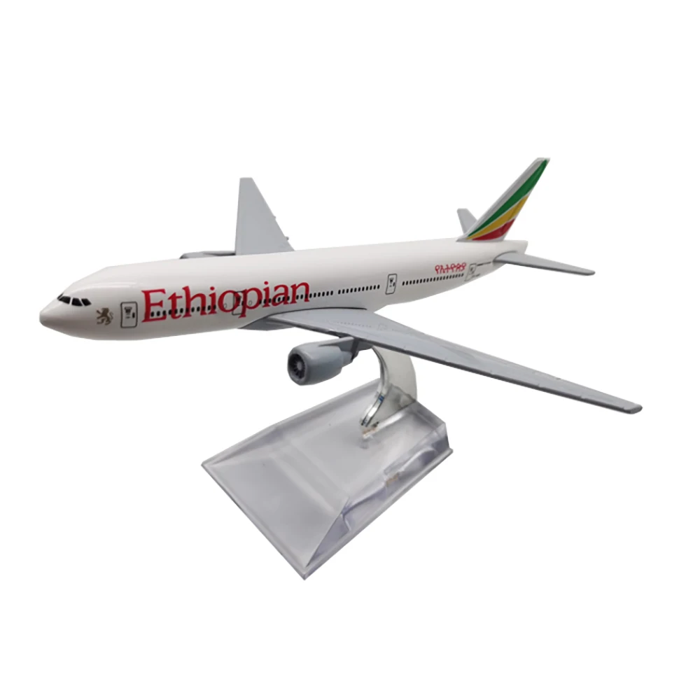 1/400 Letala Air Etiopski Airlines Boeing777 16 cm Zlitine Letalo Model, Igrače, Okraski za Otroke, Otroci Darilo za Zbiranje