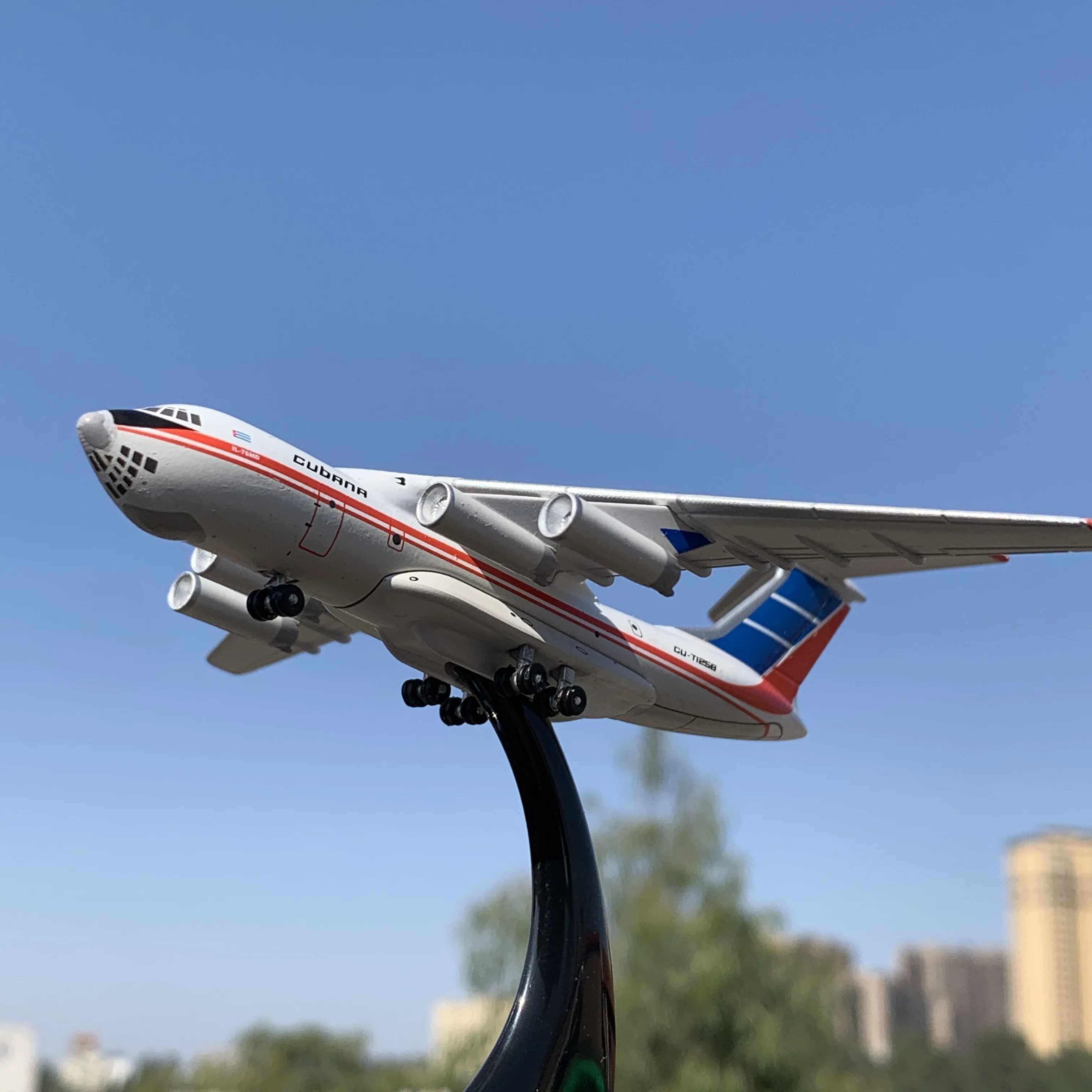 1/400 Obsega Cubana Airlines Ruske 76 Prevoz Letalo Letalo Model Zlitine Zrakoplova Zbirateljske Zaslon Letala Dekoracijo