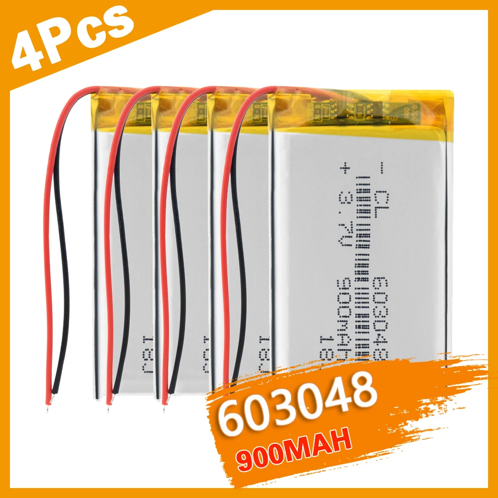 1-4P Vroče Promocije Li-Polymer Baterija li-ion, 3.7 V 603048 Litij-900mAh Polnilne Celice Za GPS Navigator Pos Pralni PDA DVR
