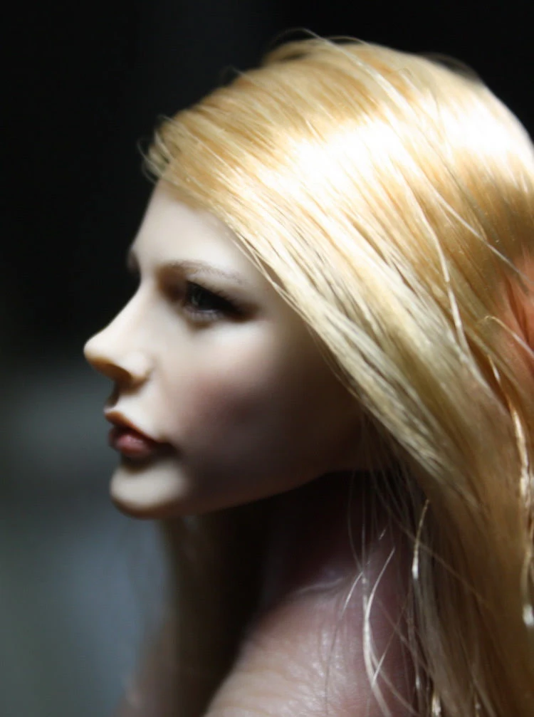 1/6 obseg dodatki KM13-1 chloe Moretz ženska ženska, dekle, mlada dama glavo skulptura blond lase za 12