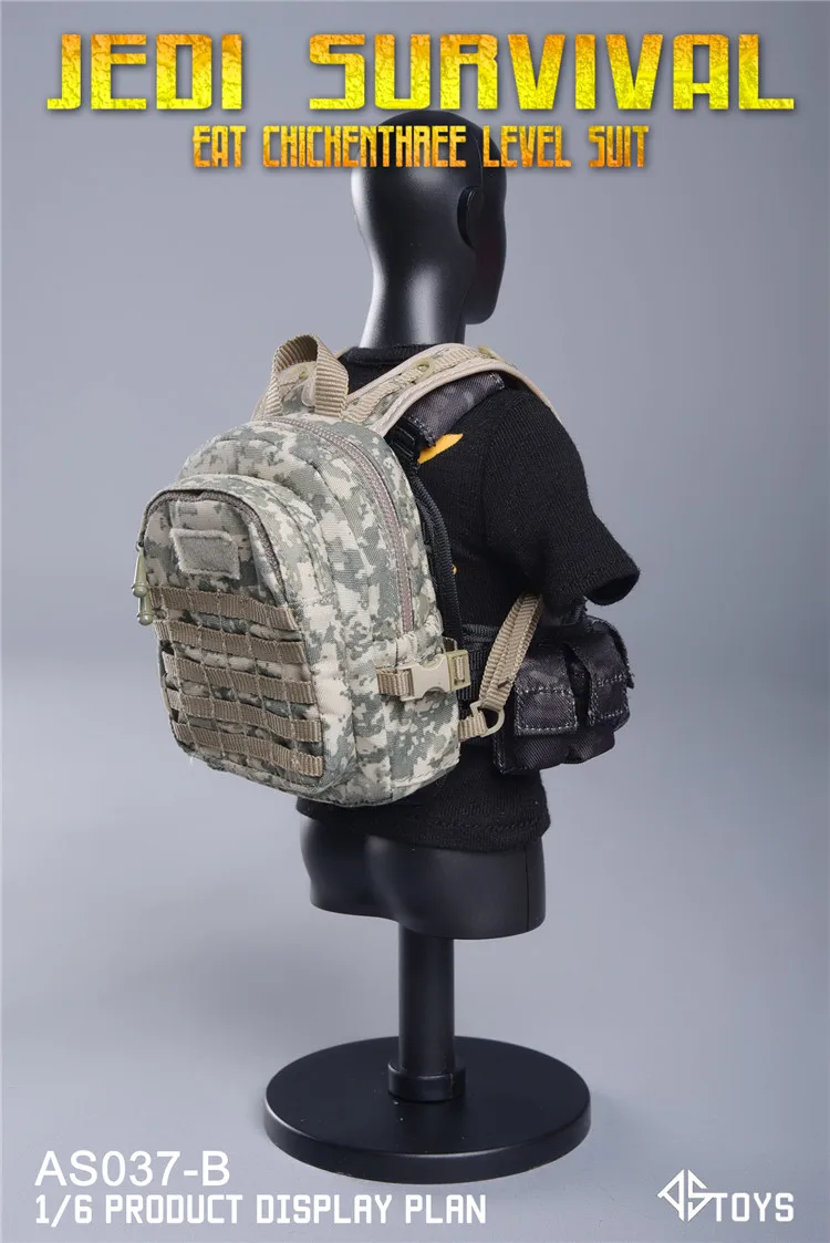 1/6 Vojaške tri ravni paket set za 12 inch akcijska figura, dodatno opremo za model