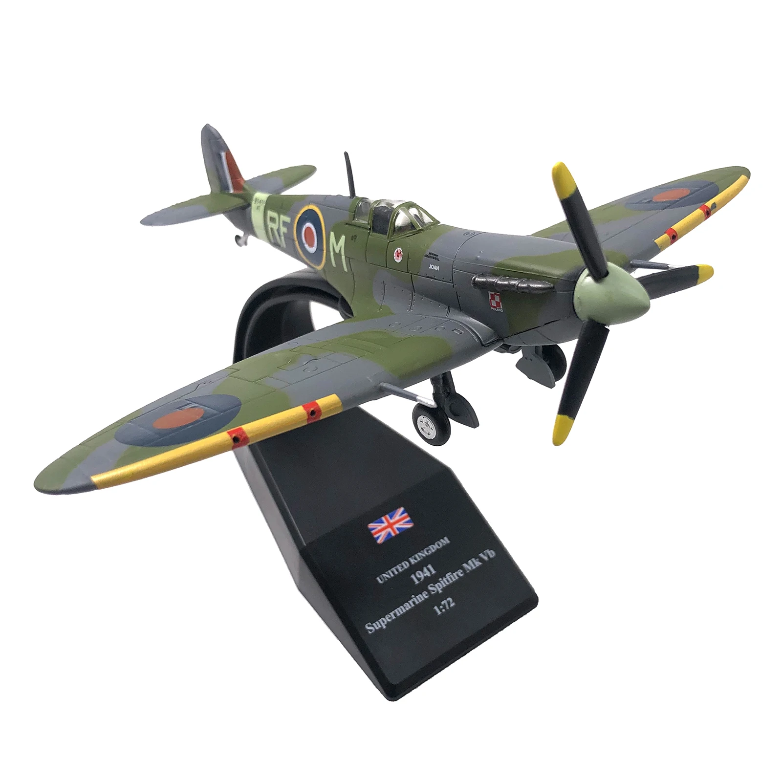 1/72 Lestvici druge svetovne vojne British Borec Letalo Letalo Diecast Kovinski Letalo Letalo Model Otroci Igrače
