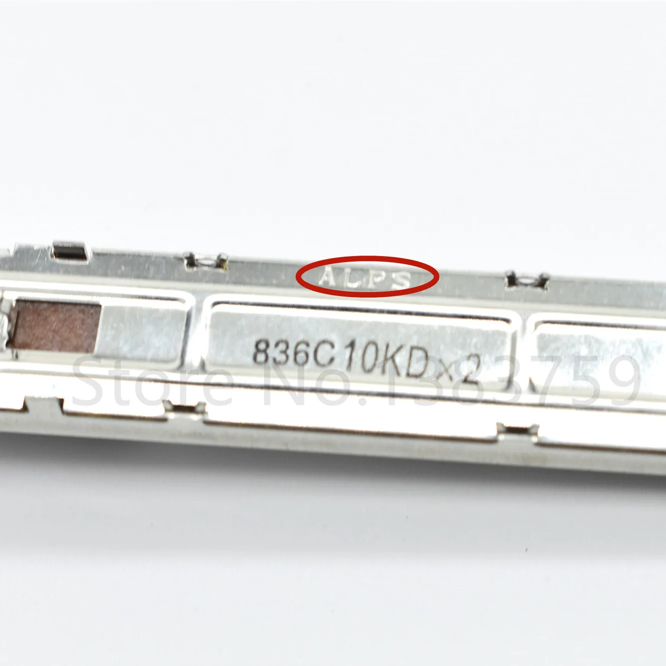 1 kos 128MM stereo kanal drsna potenciometer D10K D10K×2 drsna kap 100MM T-ročaj dolžina 8.4 mm 6 zatiči