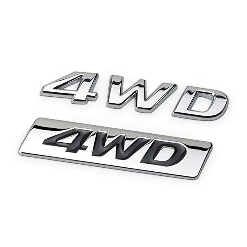 1 KOS 3D Kovinski 4WD Emblem Logotip avto nalepke in nalepke Za Hyundai IX20 IX25 IX30 IX35 IX45 Elantra Tucson Solaris Avto Styling