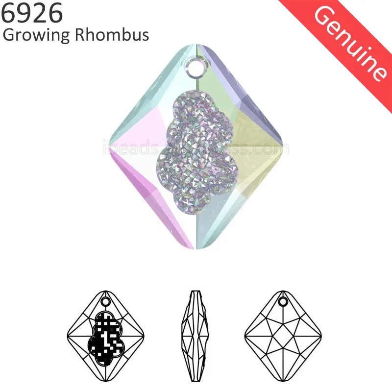 (1 kos) Originalni Kristal Swarovski 6926 Raste Kristalno rhombus obesek Avstrija svoboden kroglice za DIY Nakit, izdelava