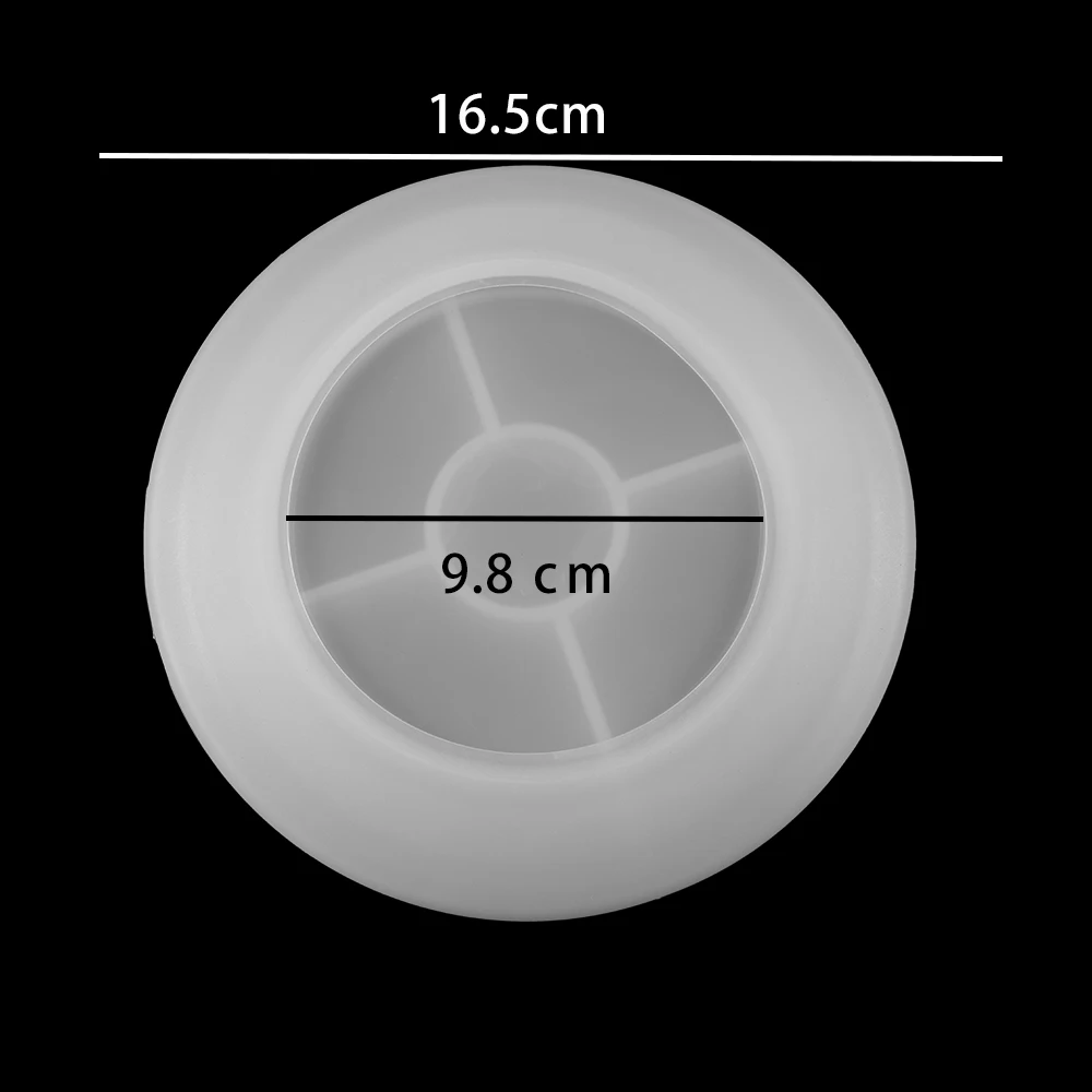 1 Kos Pregleden Okroglo Ovalni Ravno Jed Silikonsko Plesni Ploščo Trinket Pladenj UV Smolo Epoksi Plesni DIY Nakit, Izdelava Shranjevanje