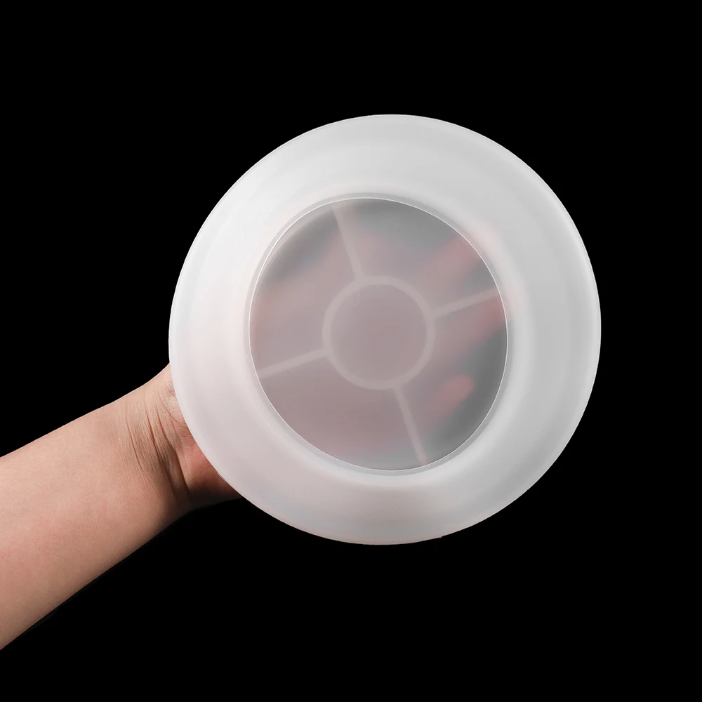 1 Kos Pregleden Okroglo Ovalni Ravno Jed Silikonsko Plesni Ploščo Trinket Pladenj UV Smolo Epoksi Plesni DIY Nakit, Izdelava Shranjevanje