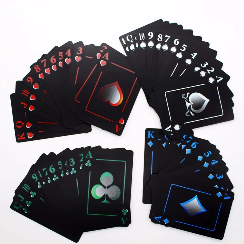 1 krova Nepremočljiva PVC Plastike Poker Z Aluminijem Polje Čarobno Poker, Igralne Karte Visoke Kakovosti Zbiranja Igre Trajno Darilo