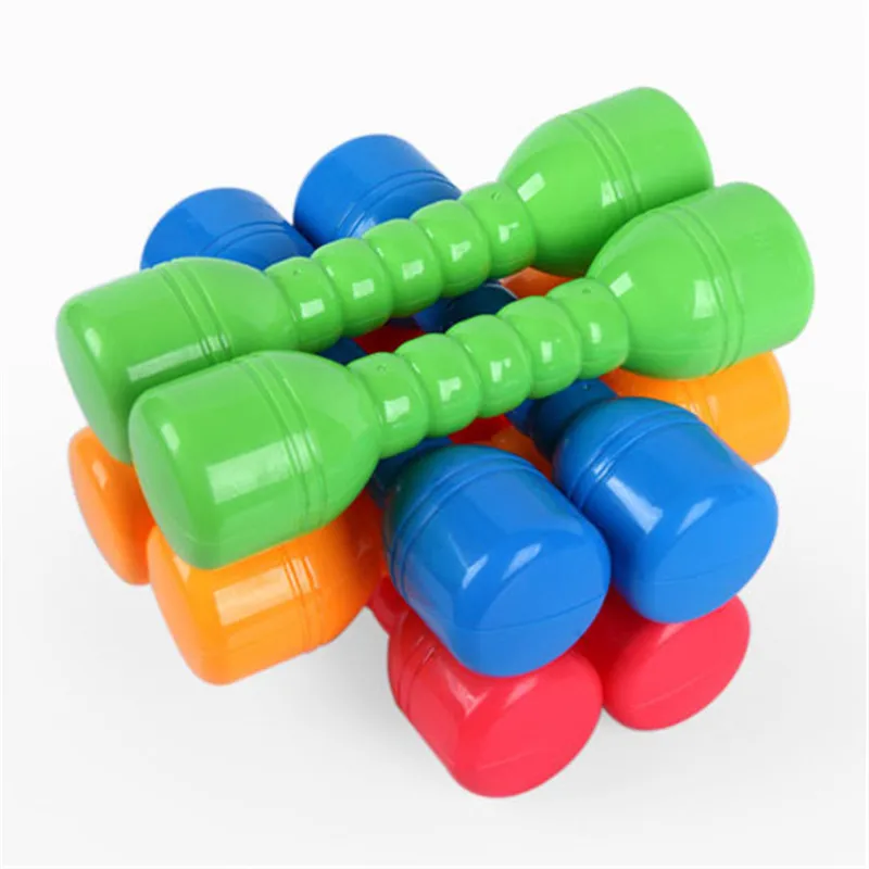 1 Par=2 Kosa Otrok plastičnih dumbell športne igre, ples fitnes orodje notranji usposabljanja 4 barve