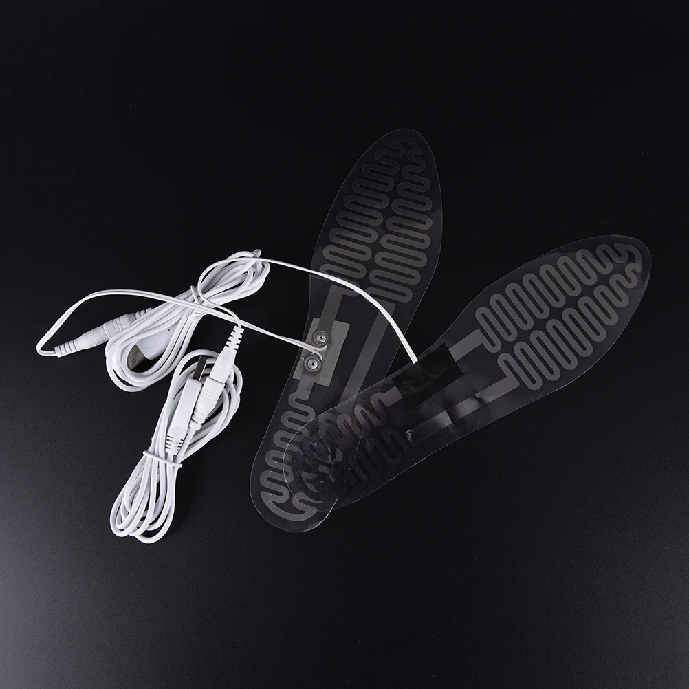 1 par 5V 23 cm USB Električno Ogrevani Vložki za Stopala Toplejše Ogrevano Škornji, Čevlji Blazine Zimo na Prostem Smučarskih segrevanja Vložki nepremočljiva