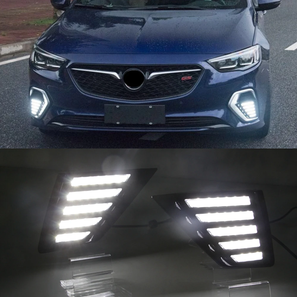 1 Par Avto 3 Barvni LED Dnevnih Luči za Buick Regal GS Opel Insignia GSI 2017-2018 Avto dodatki