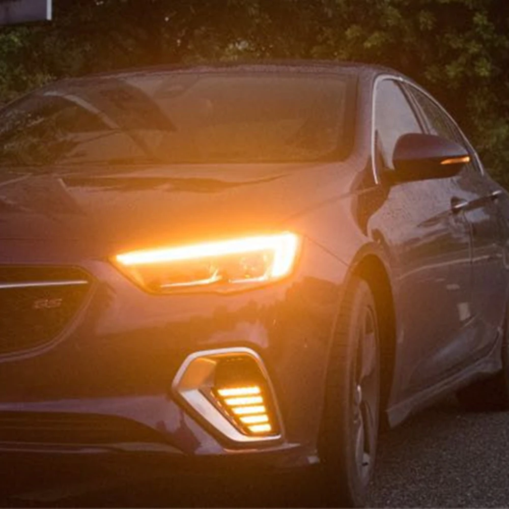 1 Par Avto 3 Barvni LED Dnevnih Luči za Buick Regal GS Opel Insignia GSI 2017-2018 Avto dodatki