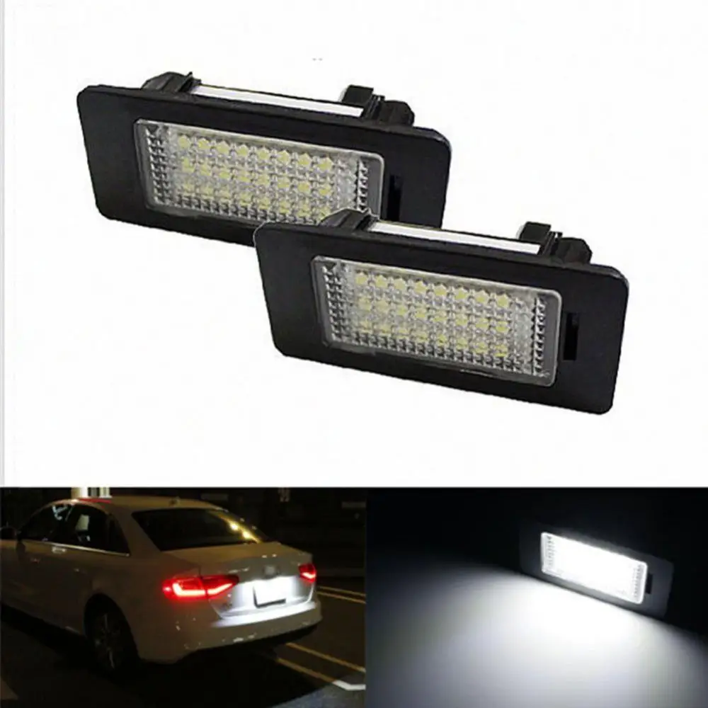 1 Par Številka Licence Ploščo, LED Luči Žarnice Za BMW E90 M3 E92 E70 E39 F30 E60