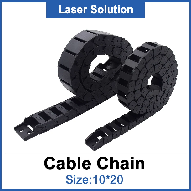 10*20 mm Tank Verige / Plastika Transmissin Kabel Povlecite Verige Laser Graverja za Lasersko Graviranje & rezalni Stroj