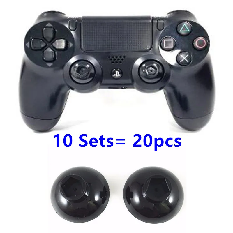 10 Kompletov 20pcs Gumb Analogni igralne palice, Izmenljive Thumbsticks Palec Palico Pad, ki je Osnova Za Playstation 4 PS4 Pro Slim, Xbox Eno