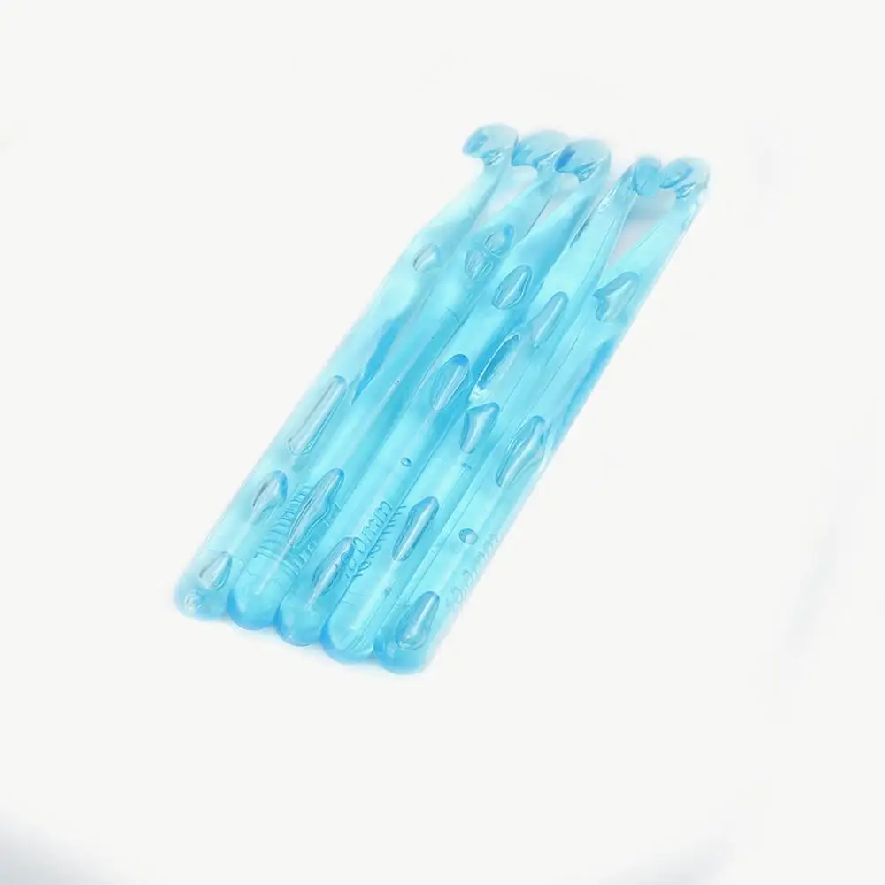 10 Kos Svetlo modre Plastične Pletenje, Šivanje Igle za Kvačkanje Kavelj DIY Tkanje Ročno Šivanje Orodja, Pribor, 10 mm,13,7 cm(5 3/8