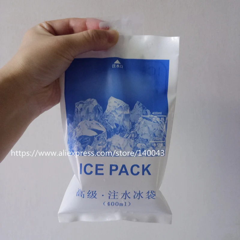 10 kos/veliko 400 ML Ledeno Vrečko za Suho in hladno ledom Hladilnik Vrečko Toplotno hladilne torbe led paketi hladilnik Termo