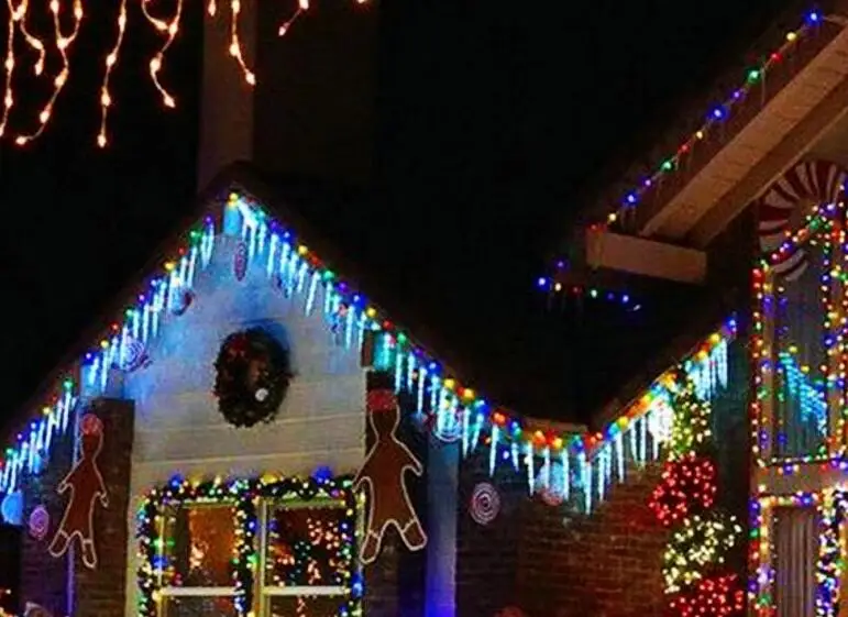10 LED LED Luči Festival Okraski za Božična Poroka na prostem nepremočljiva star zvezde