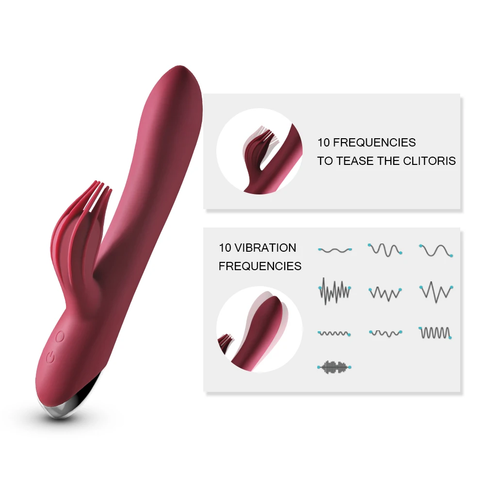 10 Speed USB Polnilne Močan Vibrator Rabbit Vibrator za Ženske stimulacijo Ščegetavčka Masaža Vibrator za G-spot Adult sex igrače