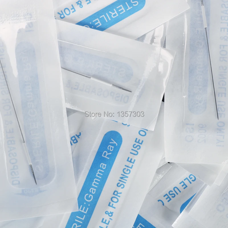 100 Kos Microblading Tatoo Igle 3R Razpoložljivi Sterilizirane Igle Trajno Ličenje Obrvi Ustnice Eyeline Igle