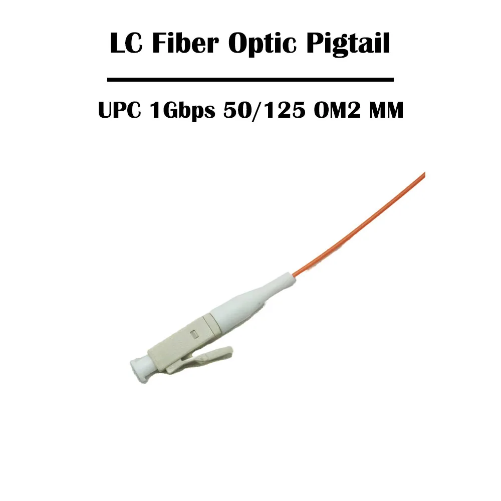 100 Kosov/veliko 1.0 Meter LC UPC/APC SM Enem Načinu MM Multi Mode Fiber Optic Kika Simplex 0,9 mm FTTH Omrežja Ethernet