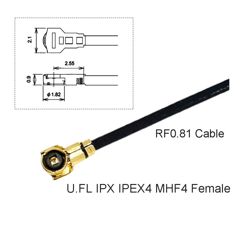 100 kozarcev 2.4 G Antena IPEX Kabel IPEX4 / IPEX1 Sprejemnik Antena XM XM Plus R-XSR RXSR združljiv Za RC Multirotor FPV Quadcopter