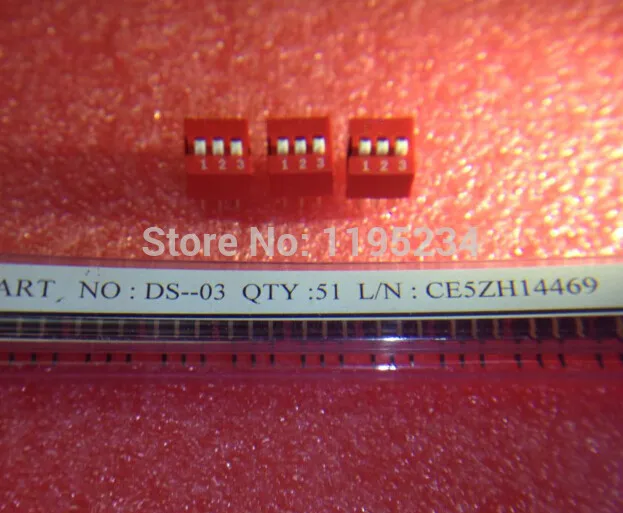 100 kozarcev 3P 3 Položaj DIP Stikalo 2.54 mm Smole 2 Vrstici 6 Pin najboljše kakovosti.