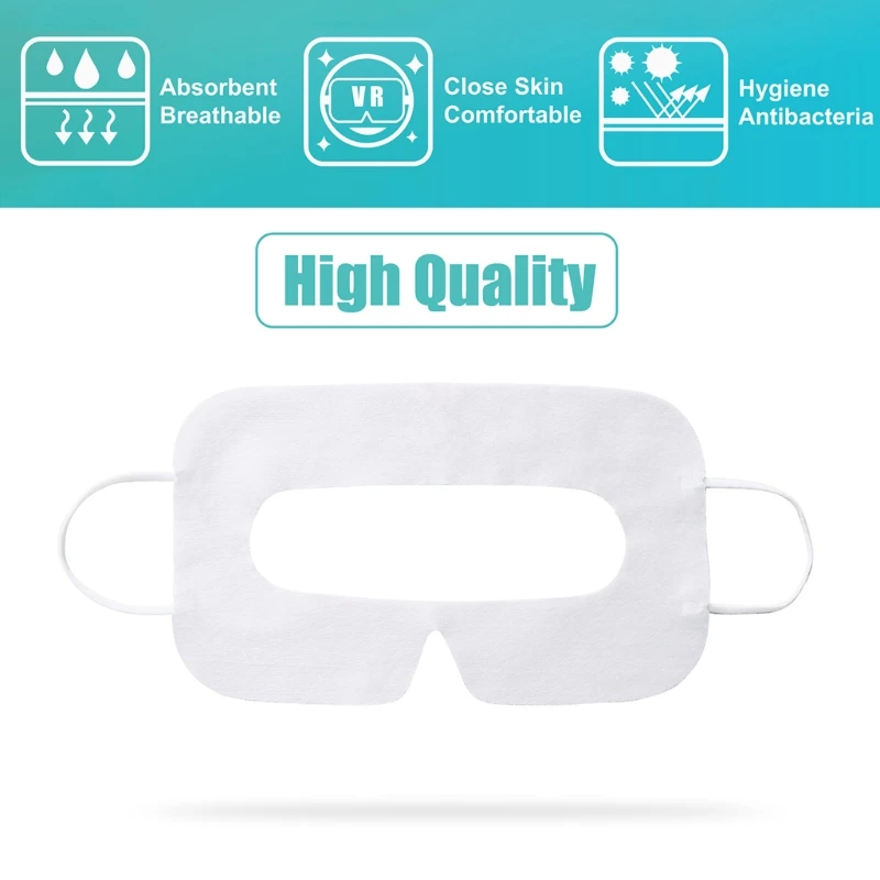 100 kozarcev Absorbira Znoj Oči Masko VR Očala Dihanje Enkratno uporabo Obližev Oči Masko Za Oculus Prizadevanju 1/2 VR