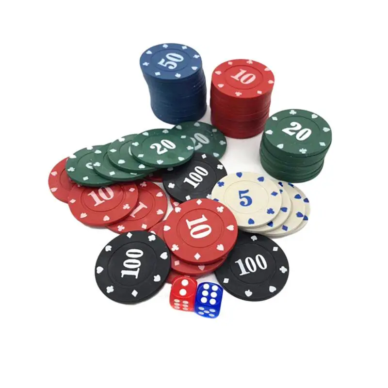 100 kozarcev Krogu Plastičnih Žetonov, Casino Poker je Igra s kartami Baccarat Štetje Dodatki