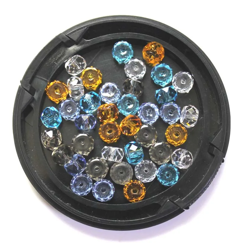100 kozarcev Multi-Barve Gladko Kristalno Steklene Kroglice Svoboden Pnevmatike Obliko DIY Nakit Kroglice 3.5*6 mm SQ3A234356 100 kozarcev/vrečko