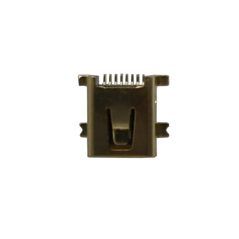 100 kozarcev pozlačeni Mini USB Tip B Ženski 8 Pin SMT SMD Vtičnice Priključek za Digitalni Fotoaparat, Telefon