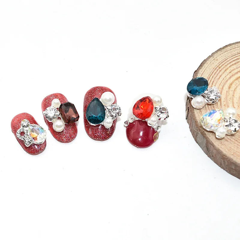 100 KOZARCEV Strokovno Nail Art Okras 3D Shinning Pearl Diamond+Lita Bleščice Čare Strass Nohtov Nakit Dcoratie Y456546