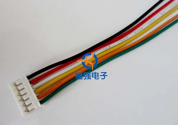 100 kozarcev/Veliko PH2.0 6P Kabel Eno glavo Ploski kabel elektronski skladu pas 6PIN 10 CM