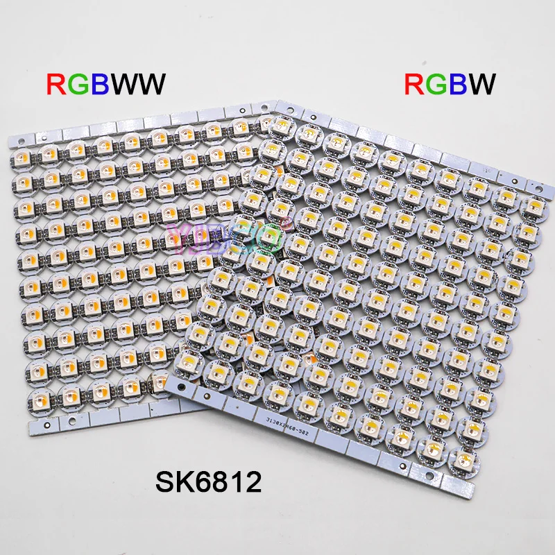 100 kozarcev Vgrajen 5050 SMD RGB SK6812 IC 5 SK6812 LED Board Heatsink RGBW/RGBWW LED čipov (10 mm*3 mm)