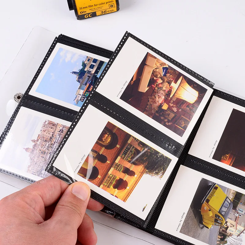 100 Žepi Mini Instax Foto Album Imetnik Pregledna Knjiga Slog Album za 3-Palčni Mini Fuji Film Instax & Ime Kartice 7s 8 25 50s