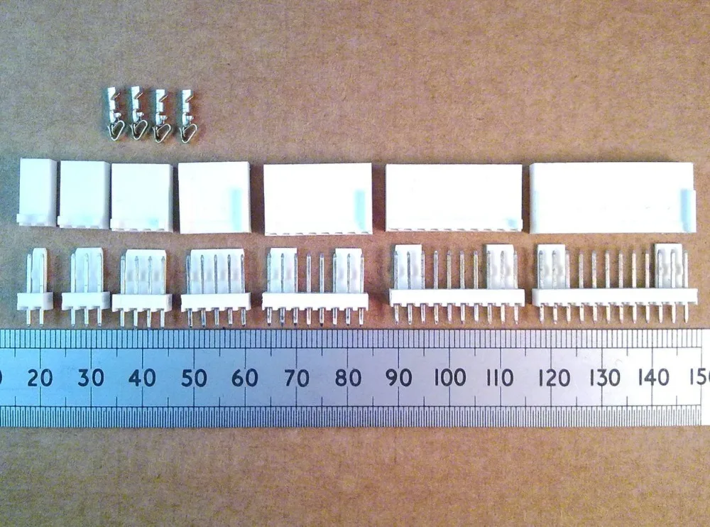 100x Molex 2pin 2.54 mm PCB Priključek, vtič z Žic, Kablov 150 MM