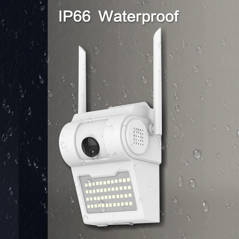 1080P Brezžični HD Smart IP66 Nepremočljiva dvosmerni WiFi IP Kamera 48LED IR Night Vision&Prostem Stenska Svetilka, Lučka za Nadzor Varnosti