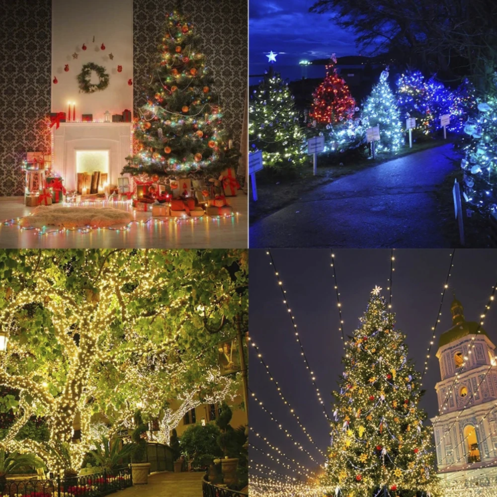 10M 20M, 30M Niz LED Luči Garland Počitnice Razsvetljavo Poroko Božični Okraski, vodoodporna LED Pravljice Luči na Prostem Dekor
