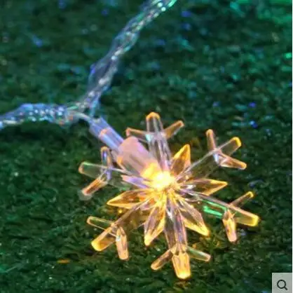 10m Snowflower Garland LED novoletne Lučke na Prostem Natalne LED Cristmas Dekoracijo LED Niz Vila Luči Luces De Navidad