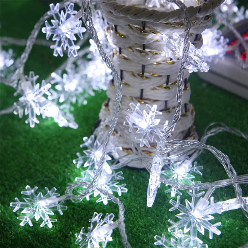10m Snowflower Garland LED novoletne Lučke na Prostem Natalne LED Cristmas Dekoracijo LED Niz Vila Luči Luces De Navidad