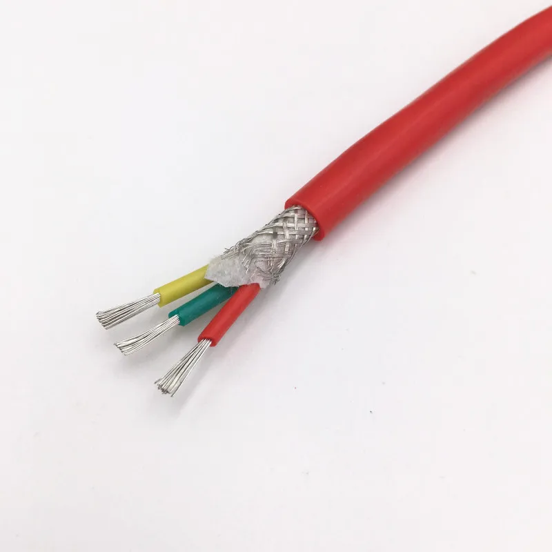 10M visoko temperaturo fleksibilno silikonsko Zaščiteni žice 3 Jedro silikonski žice Multimeter vodi žice kabel