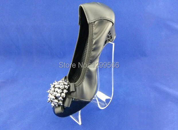 10pcps Mode S-obliko jasno akril Čevelj, display stojala za čevlje nego, ki prikazuje stojalo visoke pete Čevlja zaslon imetnik rack