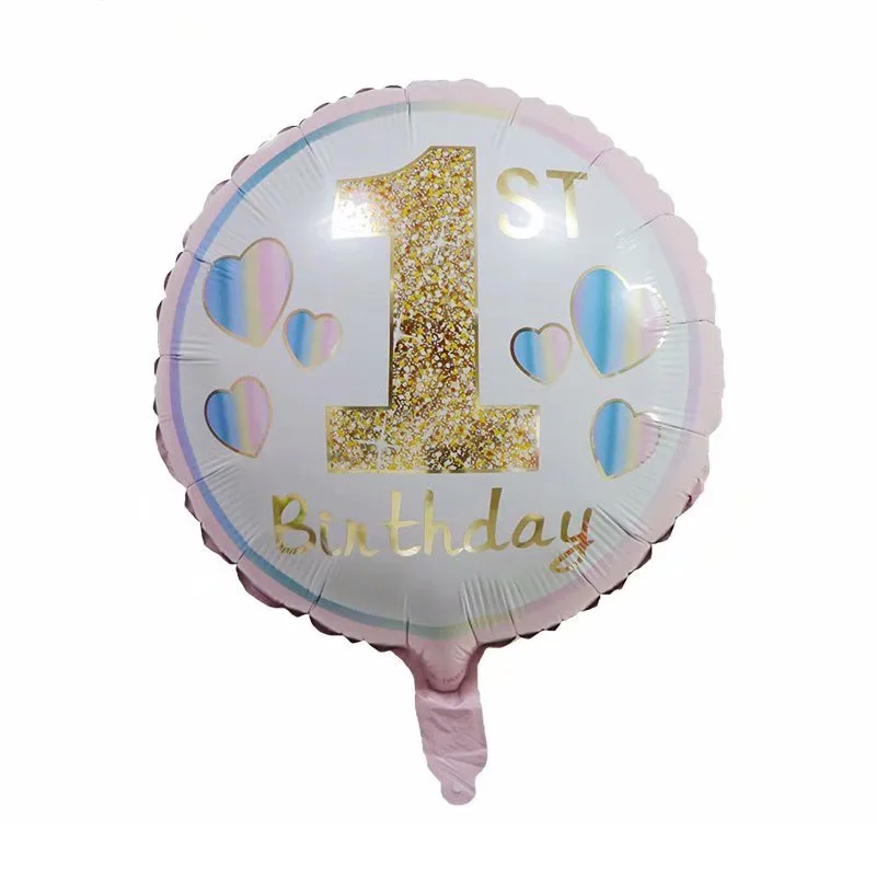 10pcs 18 inch Happy Birthday Folija baloni parcelo Krog Helij balonom, Rojstni dan okraski Otroci igrače Baby Tuš Dobave