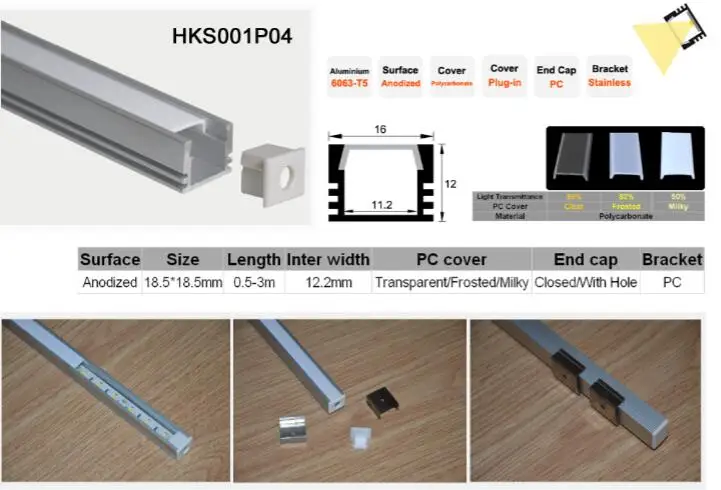 10pcs 2,0 M Vgradne Aluminum LED Kanal Aluminija Razsvetljavo LED Profil trikotnik Uporabo za Strip v 10 mm Širina